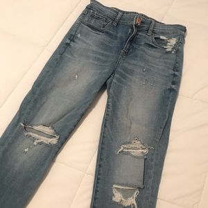 High-rise American Eagle skinny jeans